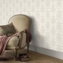 Papel pintado ornamental, papel pintado no tejido Erismann Versailles crema