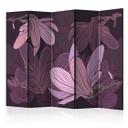 Screen room divider - Drømmende blomster, 3-delt