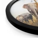 Poster rond Animaux africains