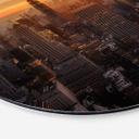 Tableau sur alu-Dibond Ruiz Dueso - New York au coucher du soleil - Rond
