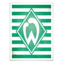 Póster Werder Bremen logo rayas
