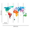 Farverigt og hvidt non-woven tapet Designwalls ColourfulWorld 