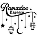 Sticker mural Lanternes d'étoile de lune de Ramadan Kareem