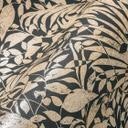 Papel pintado tejido-no tejido oro negro metalizado papel pintado tejido-no tejido hojas dormitorio