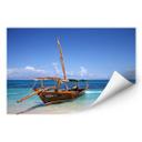 Zelfklevende Poster Caribbean Sailboat