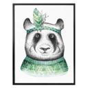 Póster Kvilis - Panda hippie