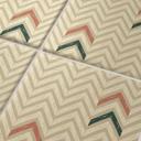 Azulejos Adhesivos Boho - espiga arena rojo marrón verde - lote de 12