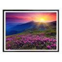 Póster Puesta de sol en la montaña