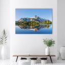 Canvasbillede, skov bjerge natur landskab