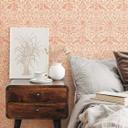 Ikke-vævet tapet fugle, blomster blomster natur i beige