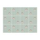Azulejos Adhesivos Boho - espiga rosa salvia verde - lote de 12