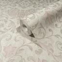 Papel pintado no tejido con flores, hojas ornamentales florales gris brillante