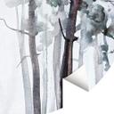 Fototapet - Rundt - Watercolour Forest - vliesetapet/selvklæbende non-woven tapet