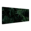 Lienzo Plantas de la jungla verde oscuro - Panorama