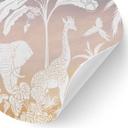 Vinilo decorativo de paraíso en la jungla con animales salvajes - Ombre - Kikki Belle - Redondo