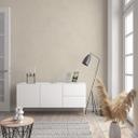 Non-woven tapet med moderne ensfarvet look og tekstur i beige ensfarvet