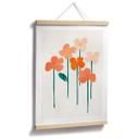 Póster Flores pequeñas en color melocotón - Kubistika
