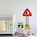 Sticker mural - Panneau d'indication de chantier