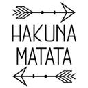 Wallsticker Hakuna Matata med pile