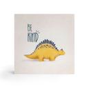 Træ dekoration blok Dino Be Kind - Stegosaurus - Tunaboylu