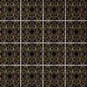 Azulejos Adhesivos Fredriksson - Art Deco Negro Oro - Lote de 12