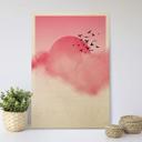 Nordic Creators Billede af træ - Pink Sunshine