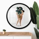 Póster Kubistika - La mujer desnuda - Redondo