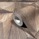 non-woven tapet brun træoptik til stue soveværelse kontor marburg tapet