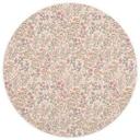 Fototapet med vintage engblomster - Beige - Blomsterdekoration - Rundt - Selvklæbende/ikke-vævet