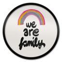 Póster Somos familia - Treechild - Redondo