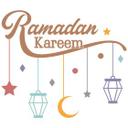 Sticker muralRamadan Kareem - Lanternes Moon Star 