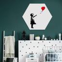 Hexagone - Alu-Dibond Banksy - La fille au ballon