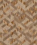Ikke-vævet tapet 3D-look træeffekt landhus mat i beige brun