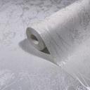 Non-woven tapet i hvidt bladmotiv bladlook blomstret natur 