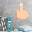 Muursticker Emoji The Finger
