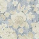 Blomstret tapet vintage blå beige - blomstret tapet retro look - ikke-vævet tapet