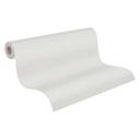 Ensfarvet hør-look grå tapet - stof-look tapet lysegrå - non-woven tapet