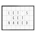 Plakat - Let's get naked