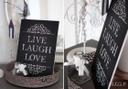 Tableau Forex - Tableau en mousse PVC dure - Live Laugh Love