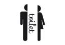 Man & Woman toiletskilt wallsticker