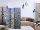 Skærmvæg - Sky eng - Kornblomster, 3-delt