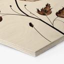 Sekskantet træ Dried Flowers in Cream - Treechild