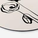 Billede Line Art To valmuer - Cats & Dotz - Alu-Dibond Round