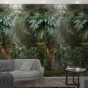 Tapet Fototapet junglemotiv grøn,Blomst 2,70 x 1,59 m