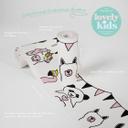 A.S. Création Lovely Kids Frise autocollante enfant - Rosé, Blanc