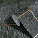grafisk tapet, non-woven Naturlig Opulence sort