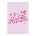 Póster de tela Girl Power retro lettering púrpura