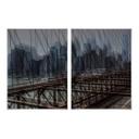 Poster Massimo - New York City (2-teilig) inkl. Bilderrahmen - 50x60 cm