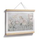 Poster met grijze bloemen in vintage stijl - Ms Tiff