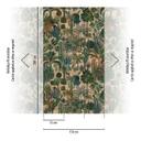 Jungle grøn beige - non-woven tapet med plantemotiv - eksotisk design